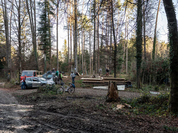 Aufbau Chlaushütte 2025